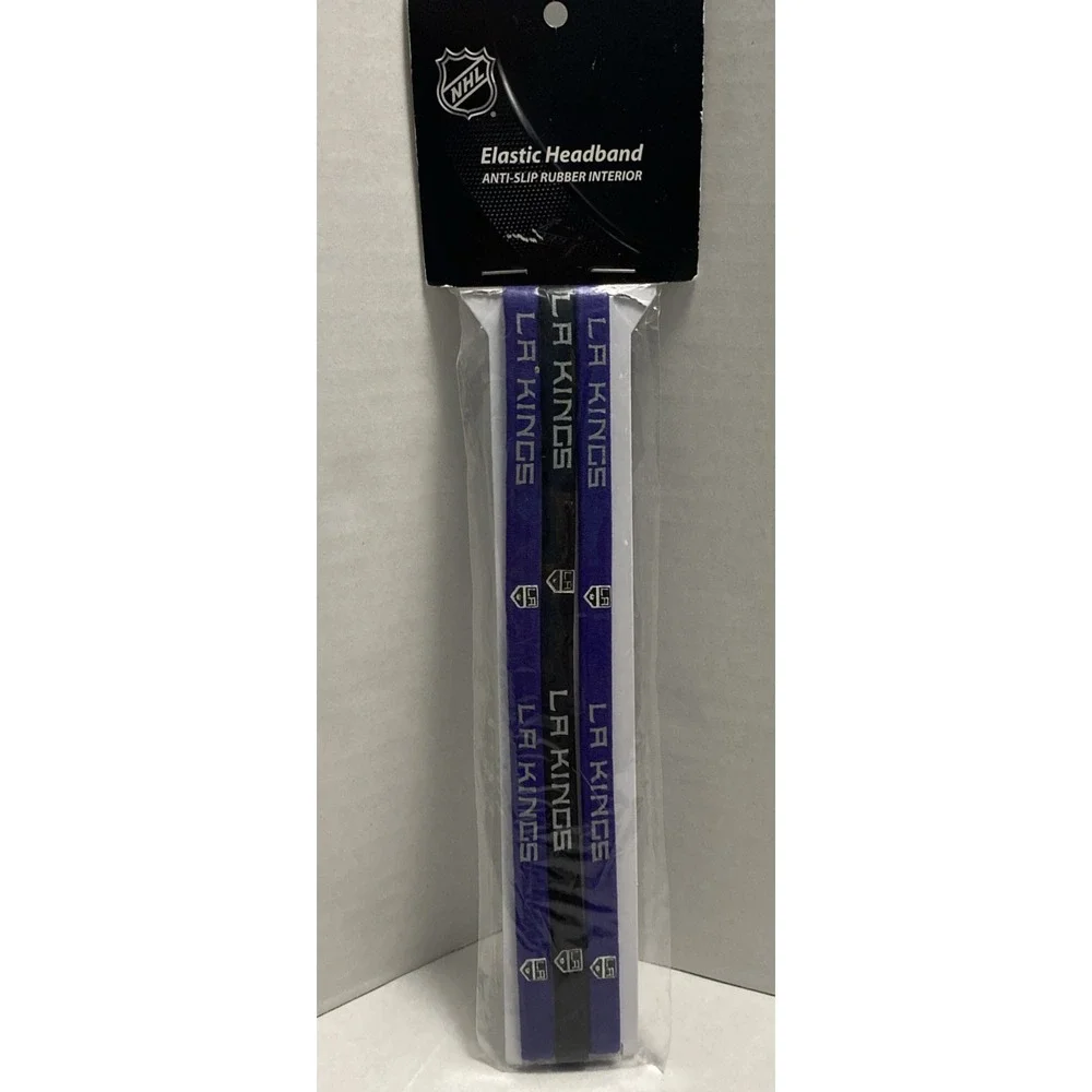 Los Angeles Kings NHL Licensed Elastic Headband 3-Pack New Sealed
